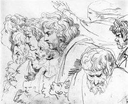 Sketches of the heads