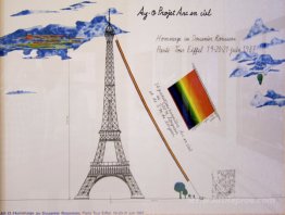 Rainbow Eiffel Tower Project Sketch