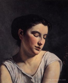 Young Woman with Lowered Eyes