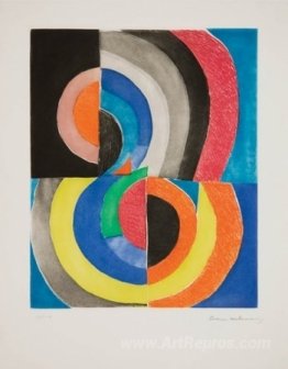 Abstract Composition with Semicircles