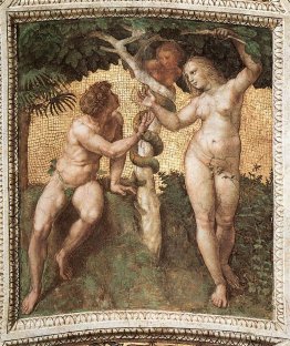 Adam and Eve, from the 'Stanza della Segnatura'