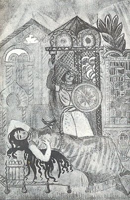 Illustration to 'Armenian folk tales'