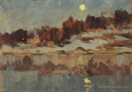 Landscape with moon