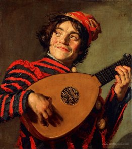 Portrait of a Jester with a Lute