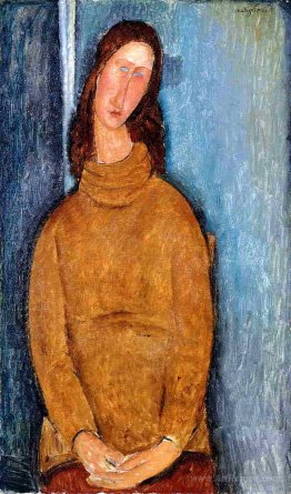 Jeanne Hebuterne in a Yellow Jumper