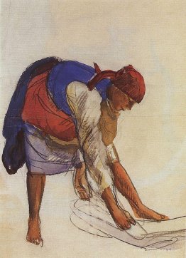 Farmer, spread out on canvas 