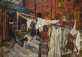 Courtyard with Washing