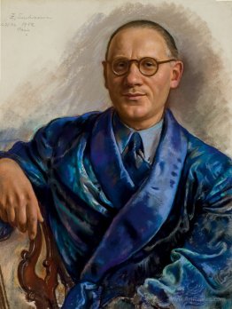 Portrait of Alexandre Popoff in a smoking jacket