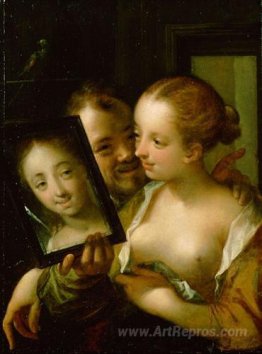 Couple with a mirror