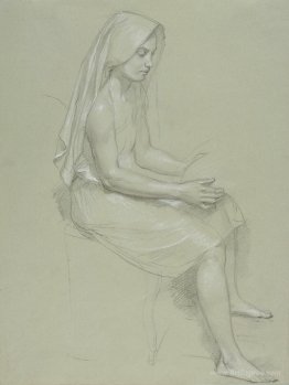 Study of a Seated Veiled Female Figure