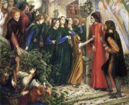 Beatrice, Meeting Dante at a Wedding Feast, Denies him her Salut