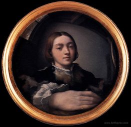 Self-portrait in a Convex Mirror