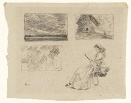 Studies of Landscapes and Figures