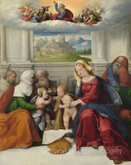 The Holy Family with Saints