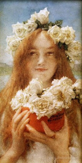 Summer Offering(Young Girl with Roses)