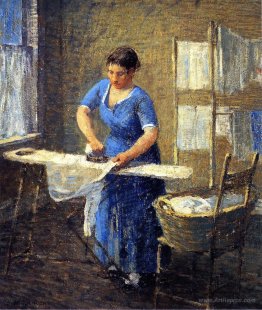 Woman Ironing