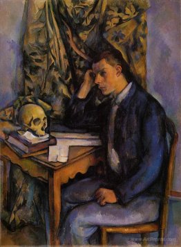 Young Man and Skull