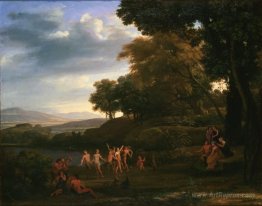 Landscape With Dancing Satyrs and Nymphs