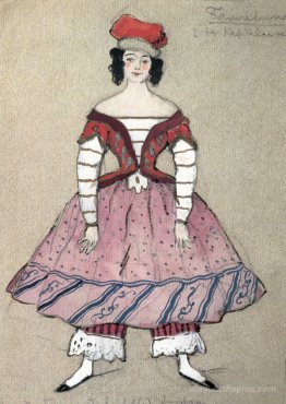 Ballerina. Costume design for Tamara Karsavina