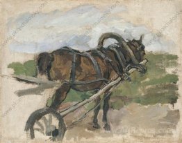 The horse in harness. Sketch for painting 'The Return from the f