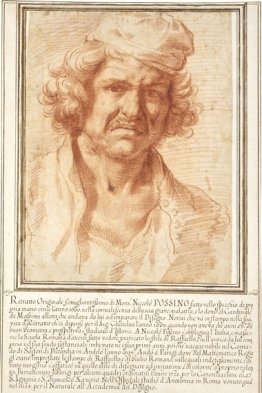 Self-portrait of Nicolas Poussin from 1630, while recovering fro