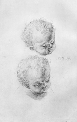 Study sheets with children's heads