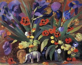 Irises and poppies