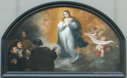 The Apparition of the Immaculate Virgin to six characters