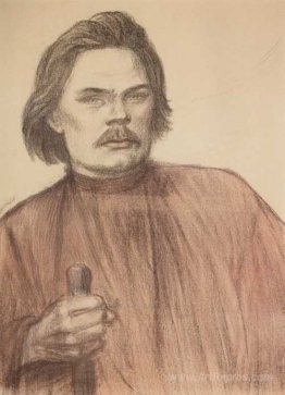 Maxim Gorky half-length, facing