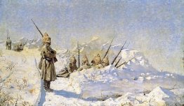 Snowy trenches (Russian position on the Shipka Pass)