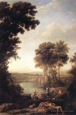 Landscape with the finding of Moses