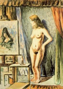 Interior with nude