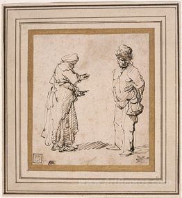 Beggar Man and Woman