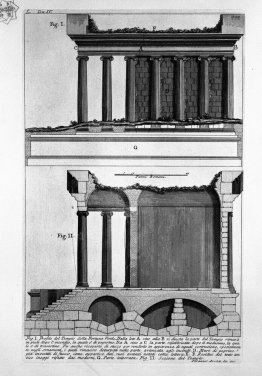 The Roman antiquities, t. 4, Plate L. Vista of the menagerie of