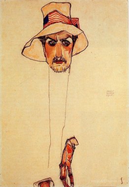 Portrait of a Man with a Floppy Hat (Portrait of Erwin Dominilk