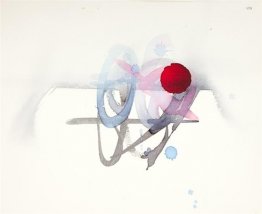 Untitled (Red, black, pink and blue)