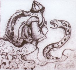 Snakes facing (Whisperer a serpent)