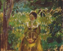 Lady in a Garden