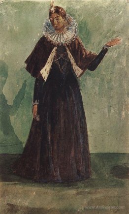 Costume Design by Marina Mnishek to the tragedy of Pushkin's Bor