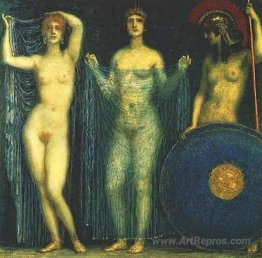 The three goddesses Hera, Aphrodite, Athena