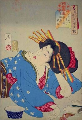 Looking relaxed - The appearance of a Kyoto geisha of the Kansei