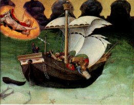 Quaratesi Altarpiece, St.Nicholas saves a storm tossed ship