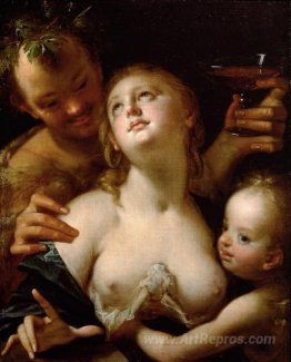 Bacchus, Venus and Cupid