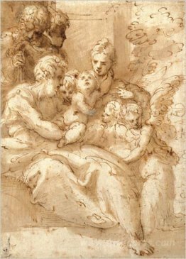 Holy Family with Shepherds and Angels