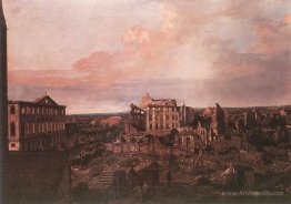 Dresden, the Ruins of the Pirnaische Vorstadt