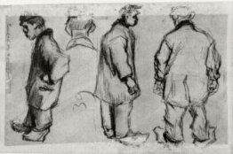 Studies of Three Peasants and a Head