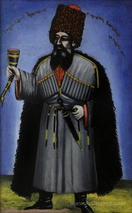 Man with a horn for drinking wine (Portrait of Meliton Chkheidze