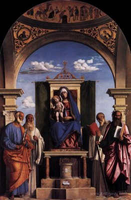 Madonna and Child Enthroned with Saints