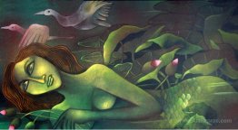 Mermaid in Lotus Pond III