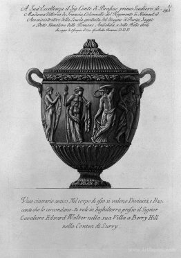 Urn vase with Bacchae and Divinity